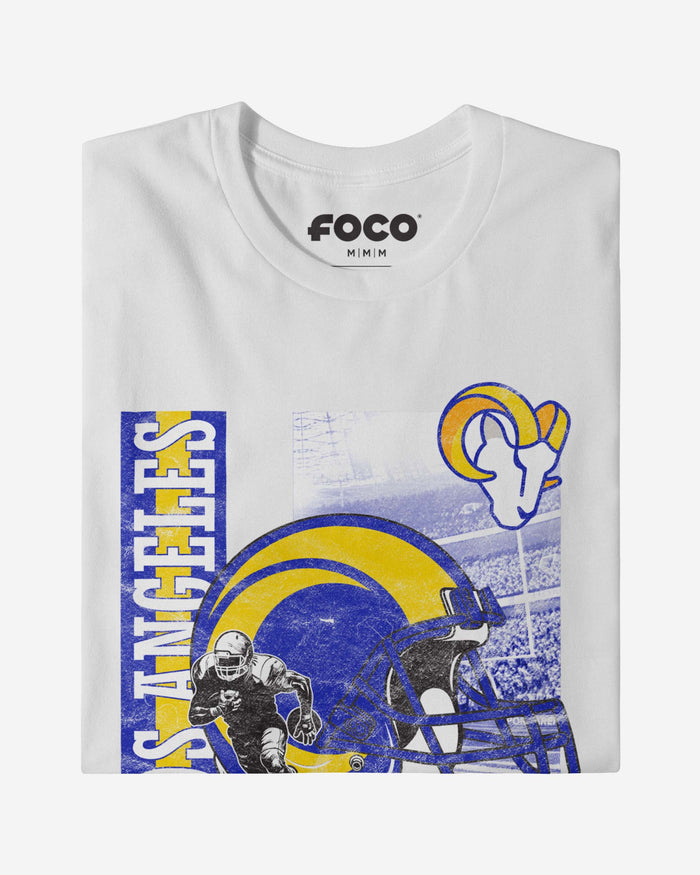 Los Angeles Rams Helmet Dash T-Shirt FOCO - FOCO.com