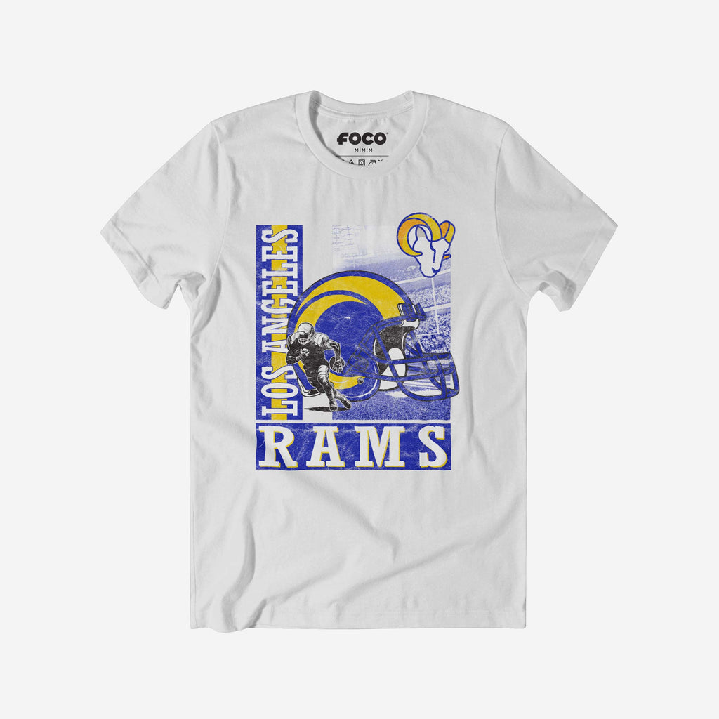 Los Angeles Rams Helmet Dash T-Shirt FOCO S - FOCO.com