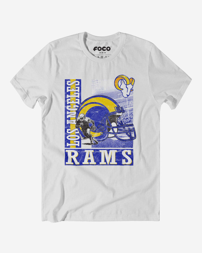 Los Angeles Rams Helmet Dash T-Shirt FOCO S - FOCO.com