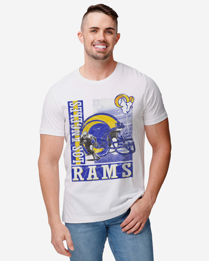 Los Angeles Rams Helmet Dash T-Shirt FOCO - FOCO.com