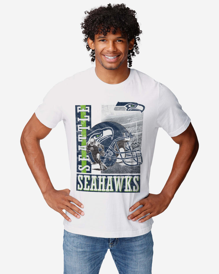 Seattle Seahawks Helmet Dash T-Shirt FOCO - FOCO.com