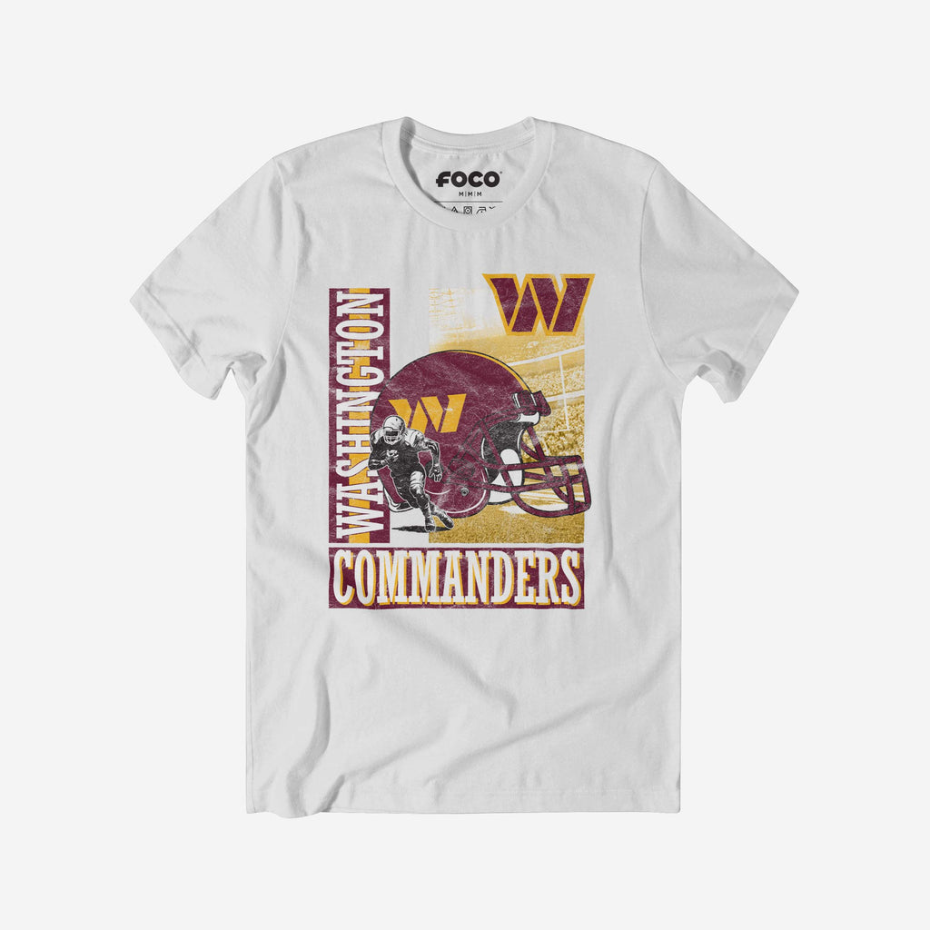 Washington Commanders Helmet Dash T-Shirt FOCO S - FOCO.com