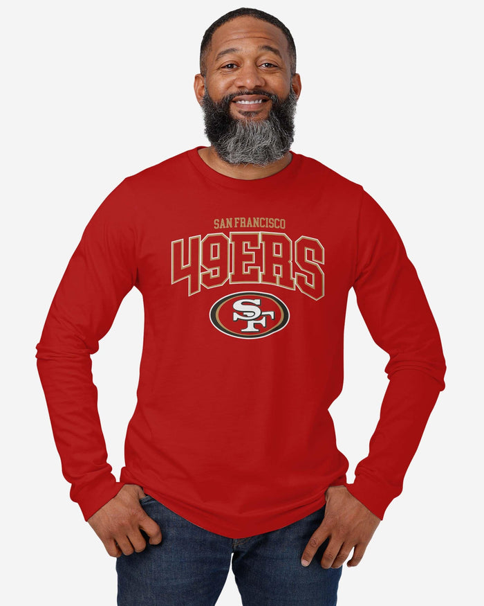 San Francisco 49ers Classic Arched Logo Long Sleeve T-Shirt FOCO - FOCO.com