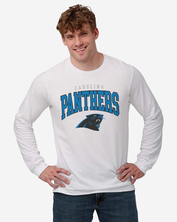 Carolina Panthers Classic Arched Logo Long Sleeve T-Shirt FOCO - FOCO.com