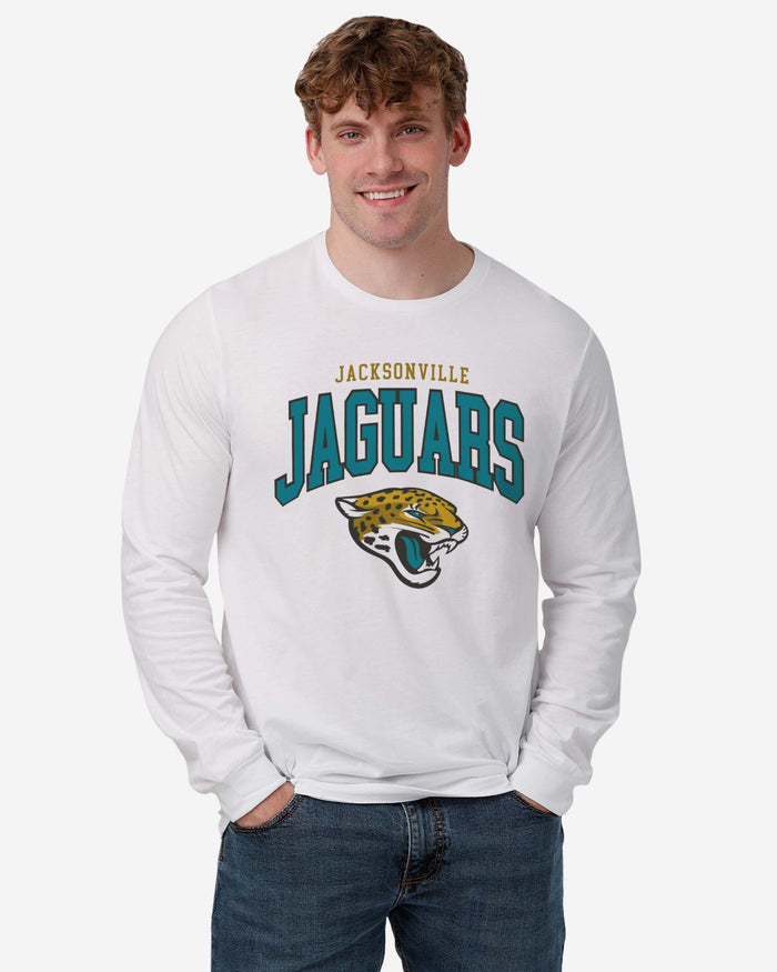 Jacksonville Jaguars Classic Arched Logo Long Sleeve T-Shirt FOCO - FOCO.com