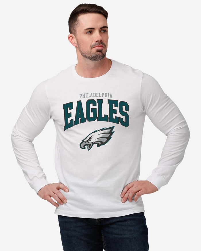 Philadelphia Eagles Classic Arched Logo Long Sleeve T-Shirt FOCO - FOCO.com