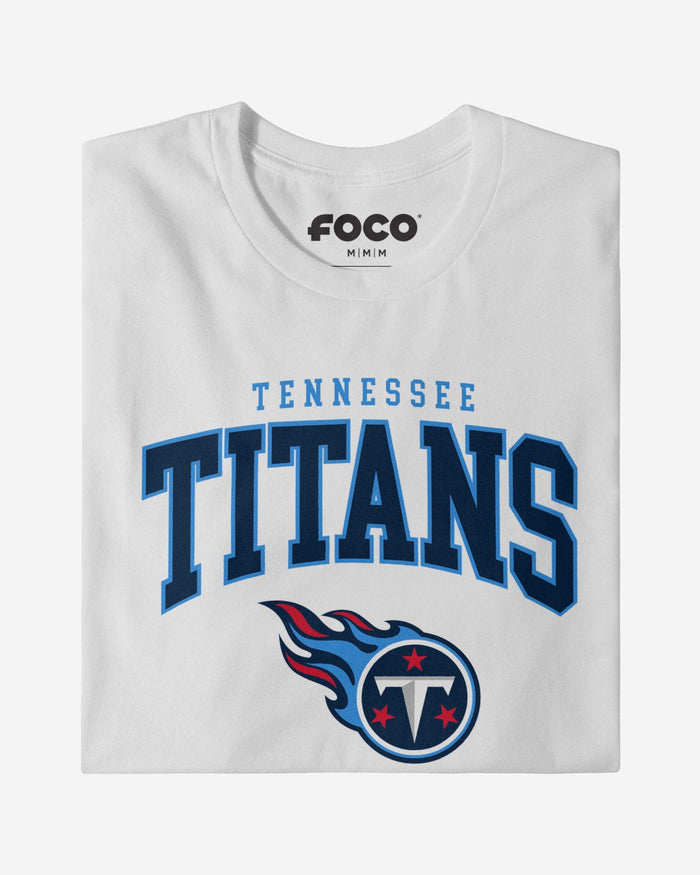 Tennessee Titans Classic Arched Logo Long Sleeve T-Shirt FOCO - FOCO.com