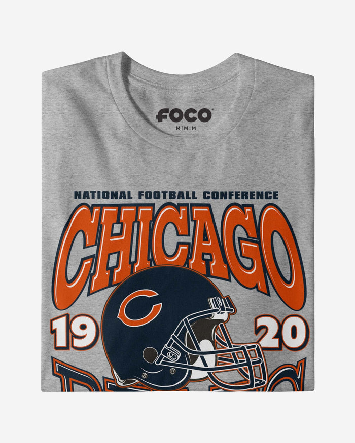 Chicago Bears Classic Team Helmet Long Sleeve T-Shirt FOCO - FOCO.com