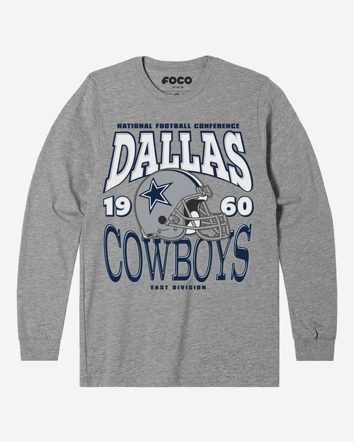 Dallas Cowboys Classic Team Helmet Long Sleeve T-Shirt FOCO S - FOCO.com