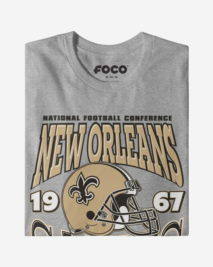 New Orleans Saints Classic Team Helmet Long Sleeve T-Shirt FOCO - FOCO.com