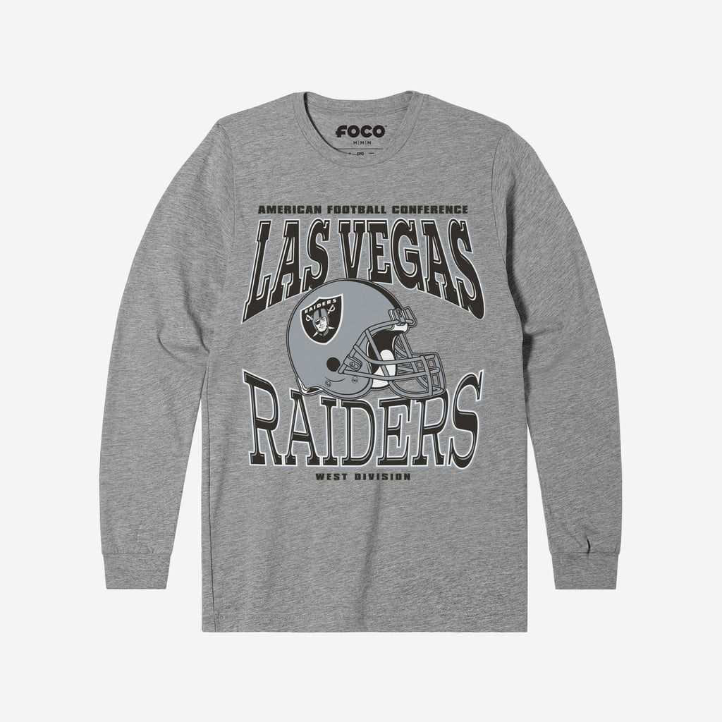 Las Vegas Raiders Classic Team Helmet Long Sleeve T-Shirt FOCO S - FOCO.com