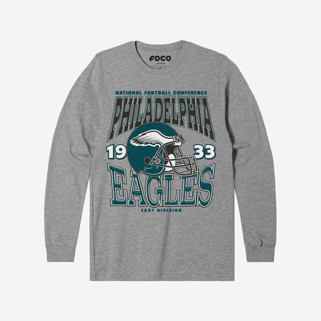 Philadelphia Eagles Classic Team Helmet Long Sleeve T-Shirt FOCO S - FOCO.com