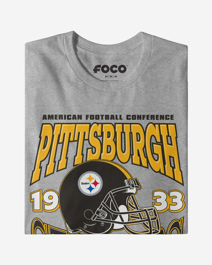 Pittsburgh Steelers Classic Team Helmet Long Sleeve T-Shirt FOCO - FOCO.com