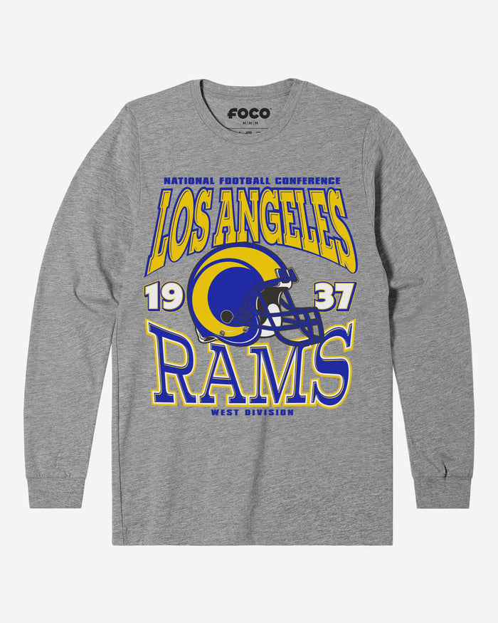 Los Angeles Rams Classic Team Helmet Long Sleeve T-Shirt FOCO S - FOCO.com