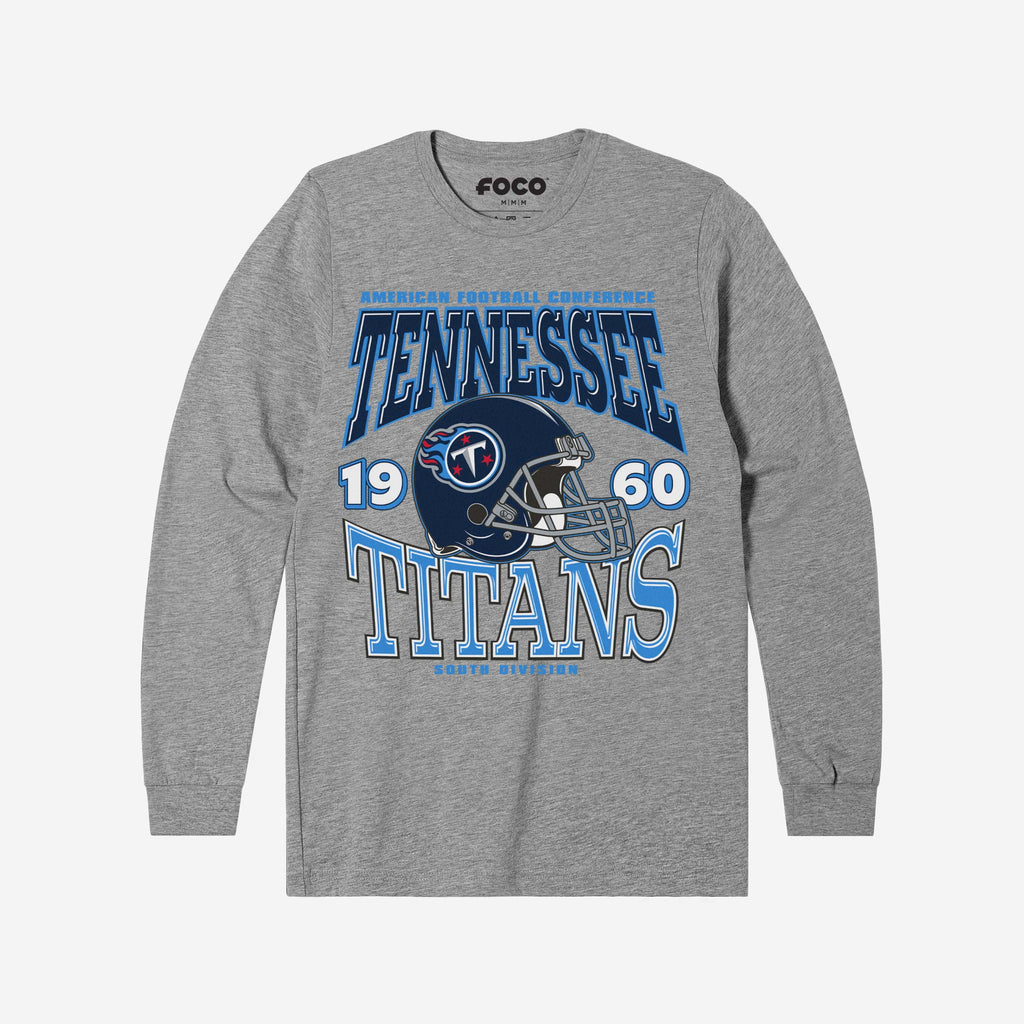 Tennessee Titans Classic Team Helmet Long Sleeve T-Shirt FOCO S - FOCO.com