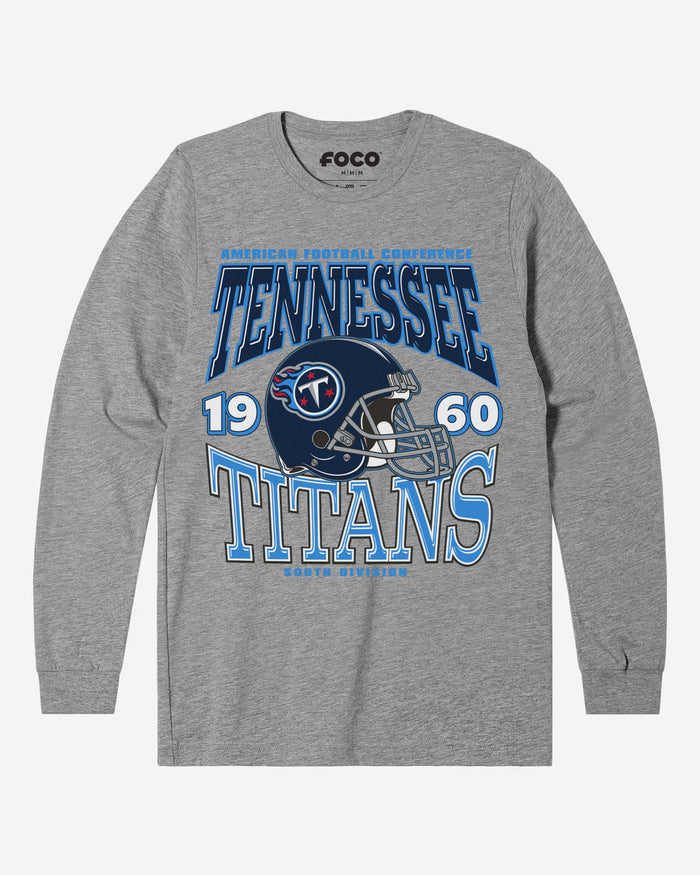 Tennessee Titans Classic Team Helmet Long Sleeve T-Shirt FOCO S - FOCO.com