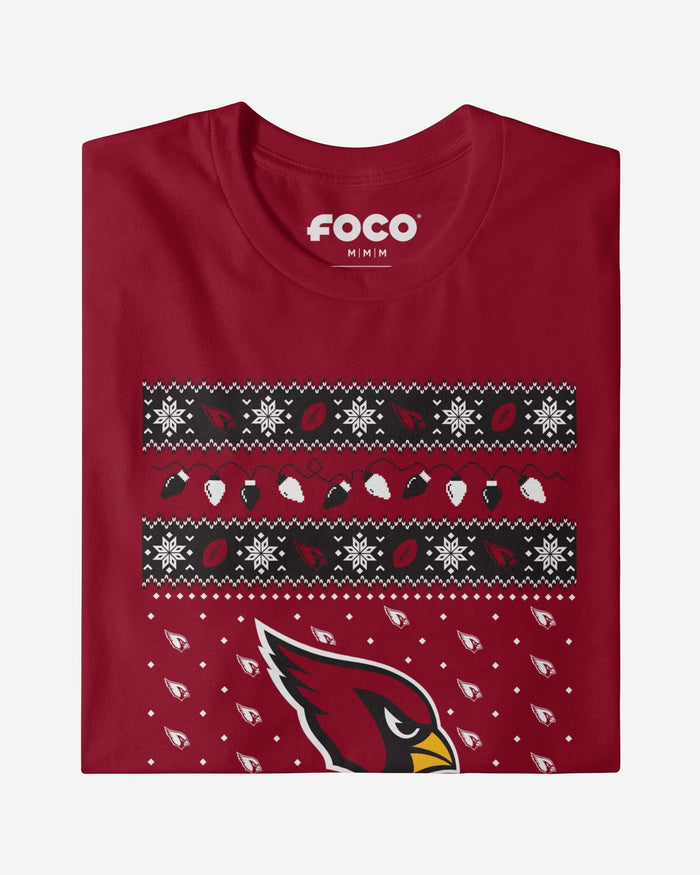 Arizona Cardinals Holiday Lights Sweater Long Sleeve T-Shirt FOCO - FOCO.com