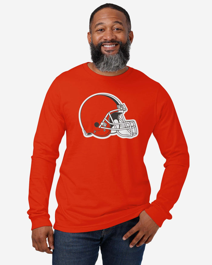 Cleveland Browns Primary Logo Long Sleeve T-Shirt FOCO - FOCO.com