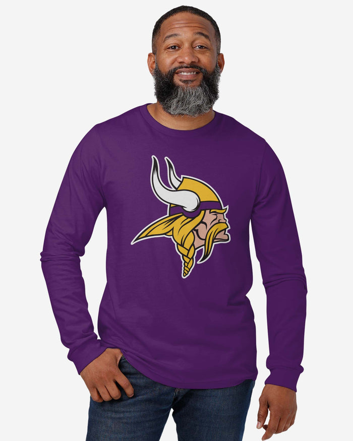 Minnesota Vikings Primary Logo Long Sleeve T-Shirt FOCO - FOCO.com