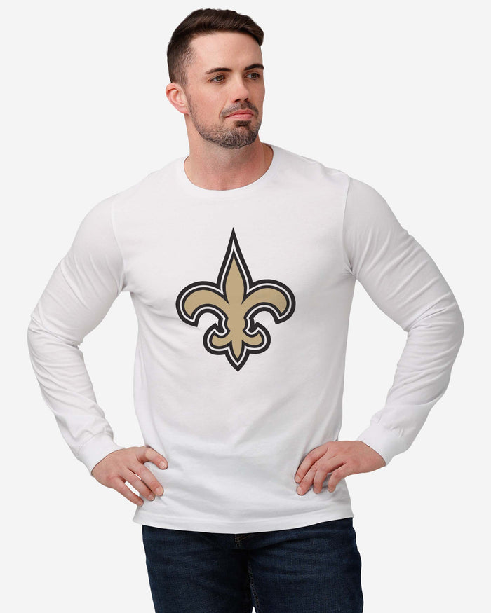 New Orleans Saints Primary Logo Long Sleeve T-Shirt FOCO - FOCO.com