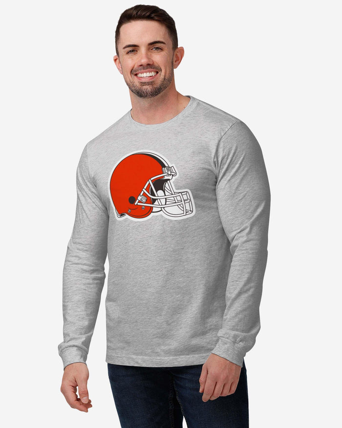 Cleveland Browns Primary Logo Long Sleeve T-Shirt FOCO - FOCO.com