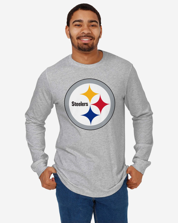 Pittsburgh Steelers Primary Logo Long Sleeve T-Shirt FOCO - FOCO.com