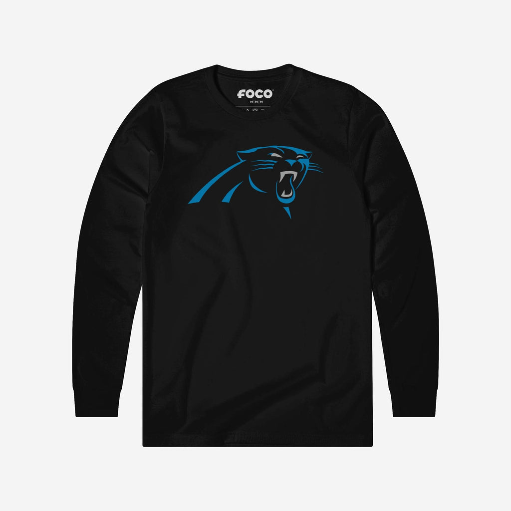 Carolina Panthers Primary Logo Long Sleeve T-Shirt FOCO Black S - FOCO.com