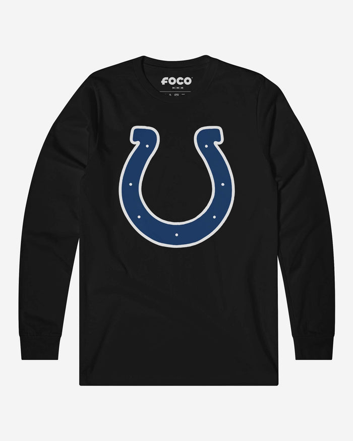 Indianapolis Colts Primary Logo Long Sleeve T-Shirt FOCO Black S - FOCO.com