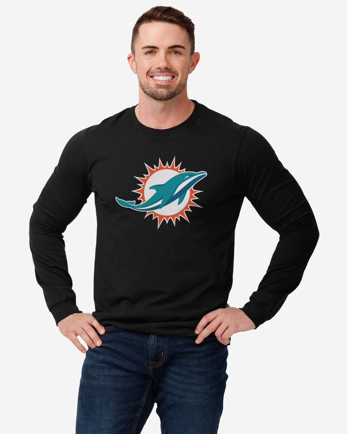 Miami Dolphins Primary Logo Long Sleeve T-Shirt FOCO - FOCO.com