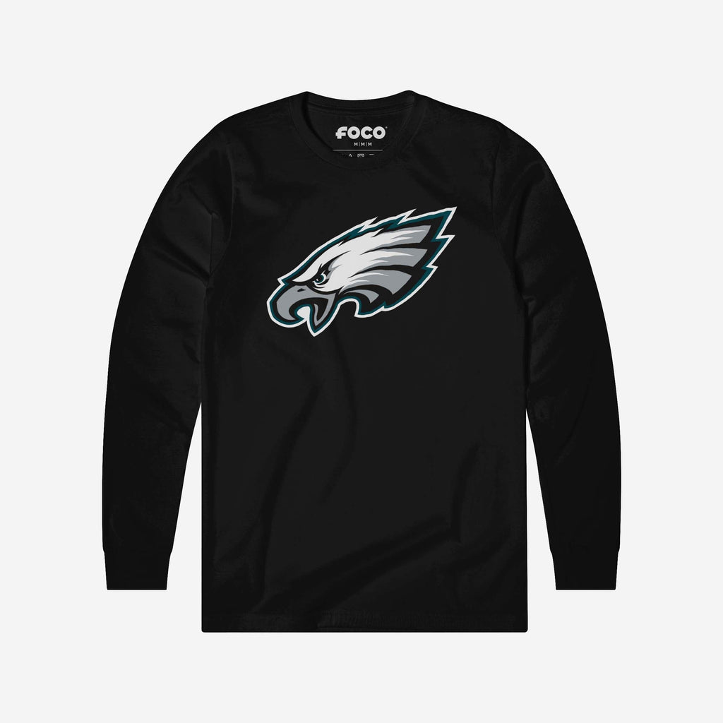 Philadelphia Eagles Primary Logo Long Sleeve T-Shirt FOCO Black S - FOCO.com