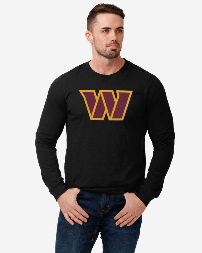 Washington Commanders Primary Logo Long Sleeve T-Shirt FOCO - FOCO.com