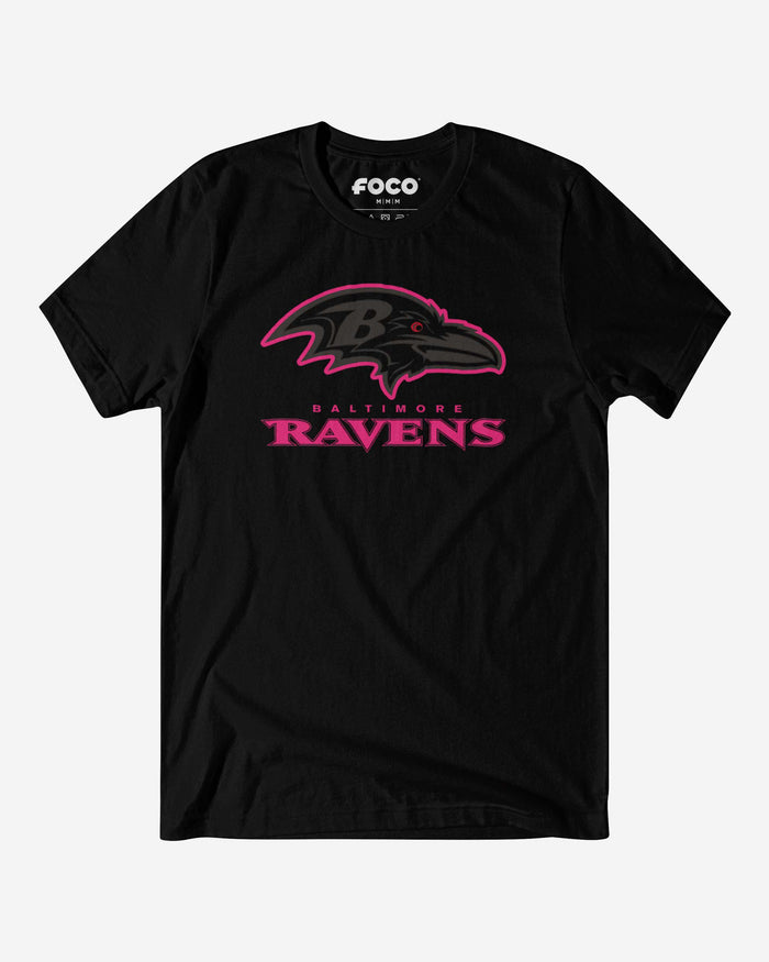 Baltimore Ravens Highlight Reel T-Shirt FOCO Black/Neon Pink S - FOCO.com