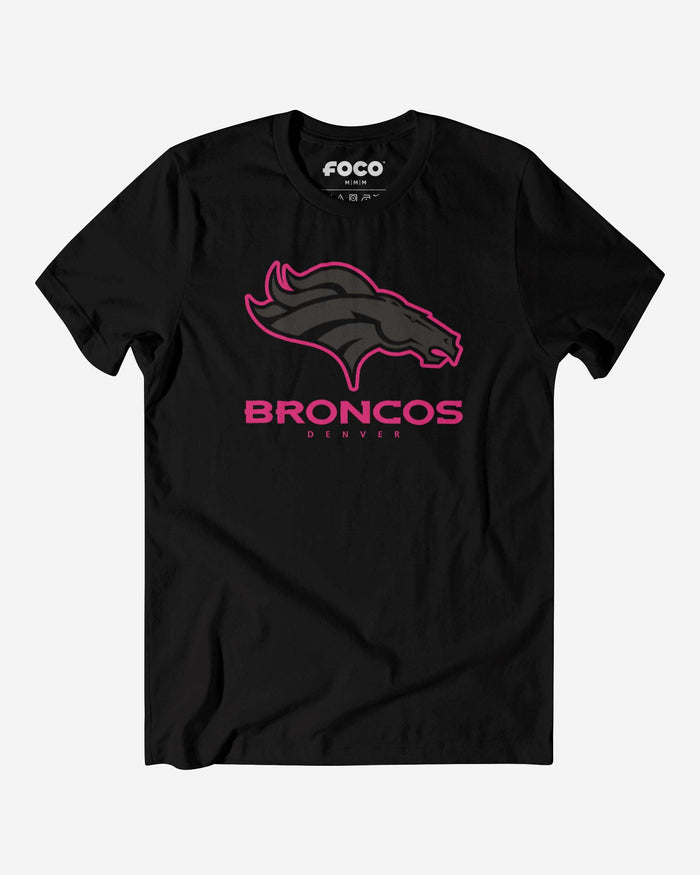 Denver Broncos Highlight Reel T-Shirt FOCO Black/Neon Pink S - FOCO.com