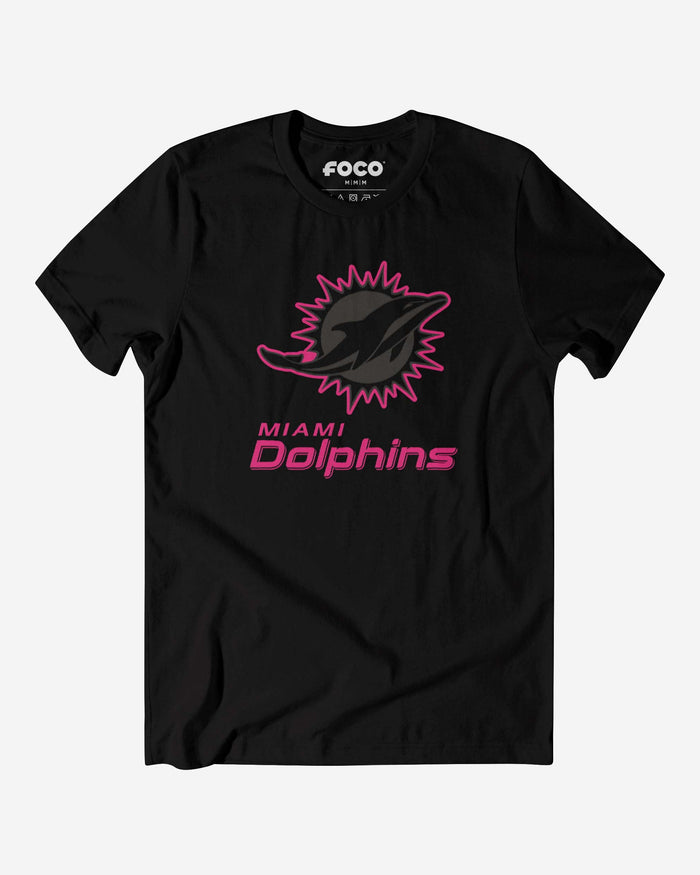 Miami Dolphins Highlight Reel T-Shirt FOCO Black/Neon Pink S - FOCO.com