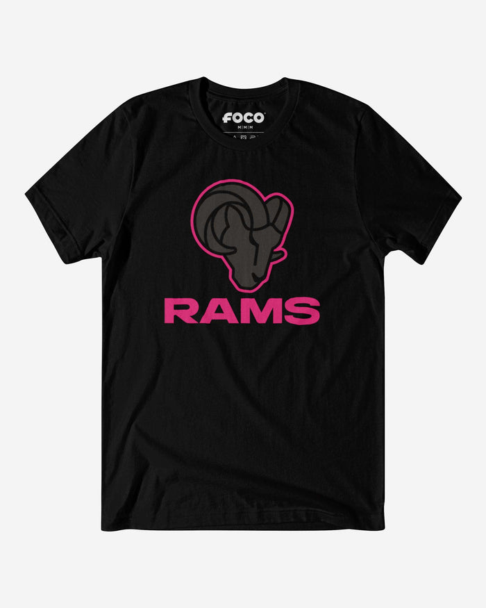 Los Angeles Rams Highlight Reel T-Shirt FOCO Black/Neon Pink S - FOCO.com