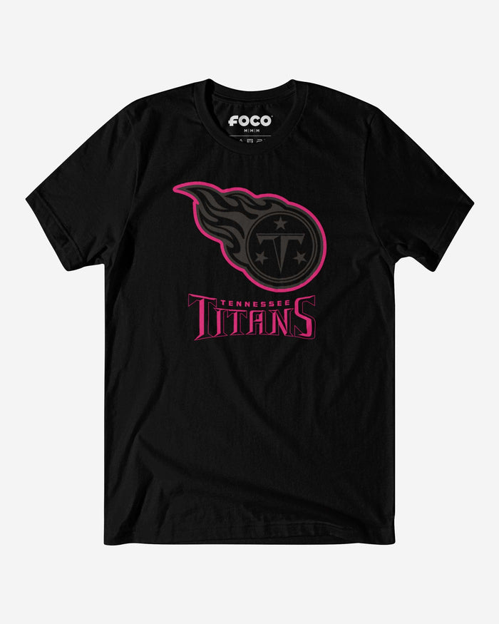 Tennessee Titans Highlight Reel T-Shirt FOCO Black/Neon Pink S - FOCO.com