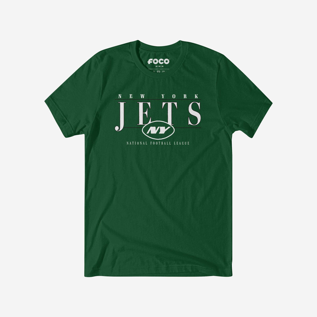 New York Jets Signature Bar T-Shirt FOCO S - FOCO.com