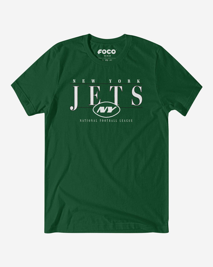 New York Jets Signature Bar T-Shirt FOCO S - FOCO.com