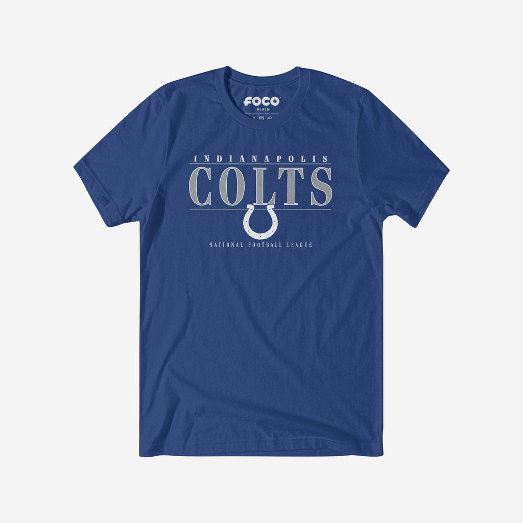 Indianapolis Colts Signature Bar T-Shirt FOCO S - FOCO.com