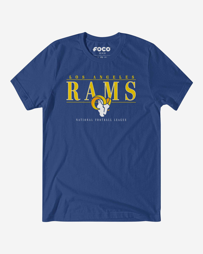 Los Angeles Rams Signature Bar T-Shirt FOCO S - FOCO.com