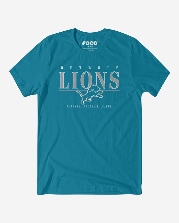 Detroit Lions Signature Bar T-Shirt FOCO S - FOCO.com