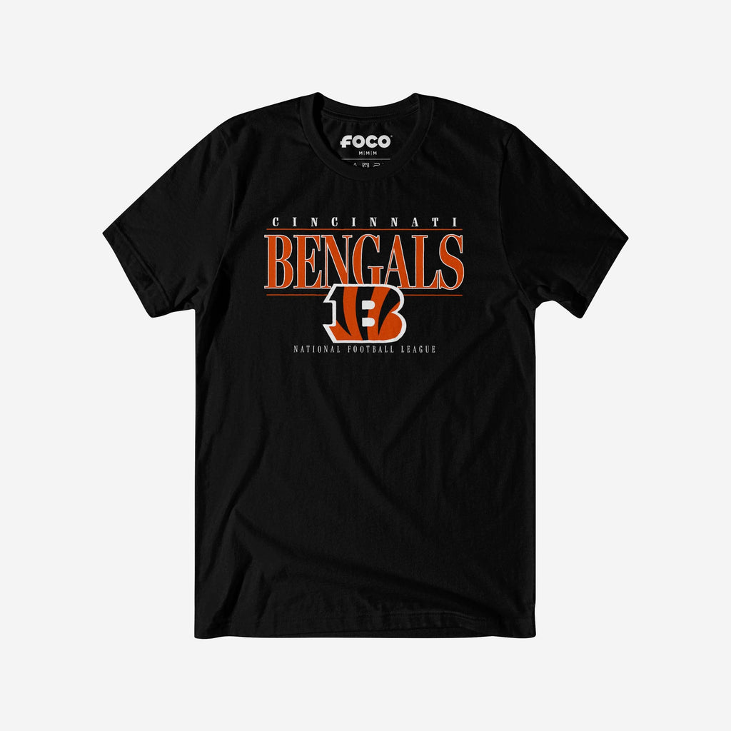 Cincinnati Bengals Signature Bar T-Shirt FOCO S - FOCO.com