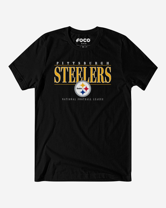 Pittsburgh Steelers Signature Bar T-Shirt FOCO S - FOCO.com