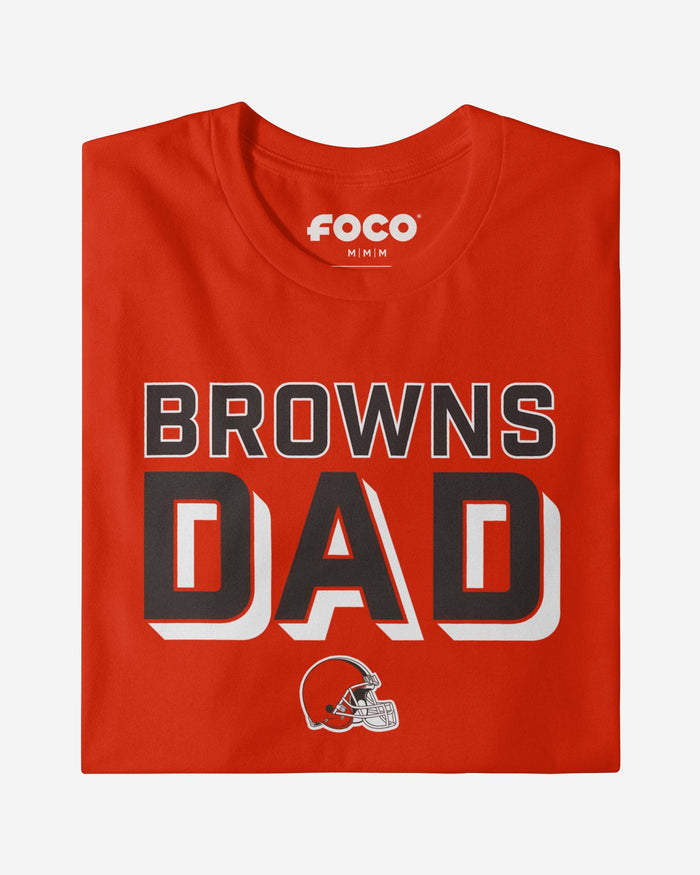 Cleveland Browns Team Dad T-Shirt FOCO - FOCO.com
