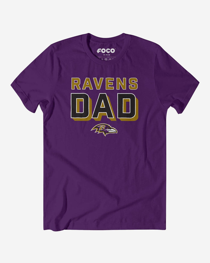 Baltimore Ravens Team Dad T-Shirt FOCO S - FOCO.com