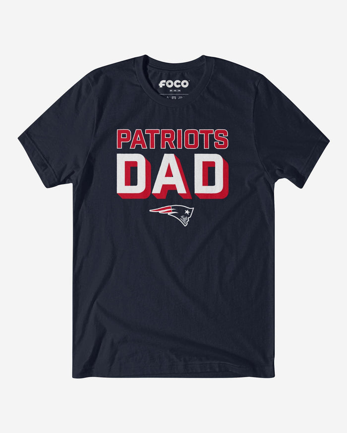 New England Patriots Team Dad T-Shirt FOCO S - FOCO.com