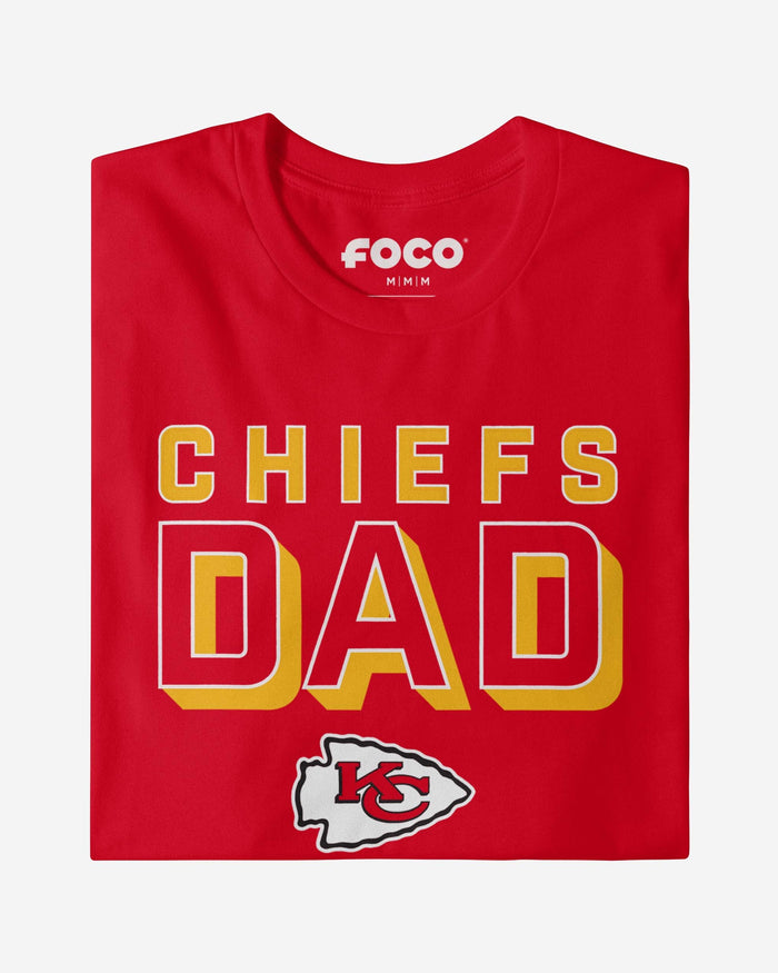Kansas City Chiefs Team Dad T-Shirt FOCO - FOCO.com