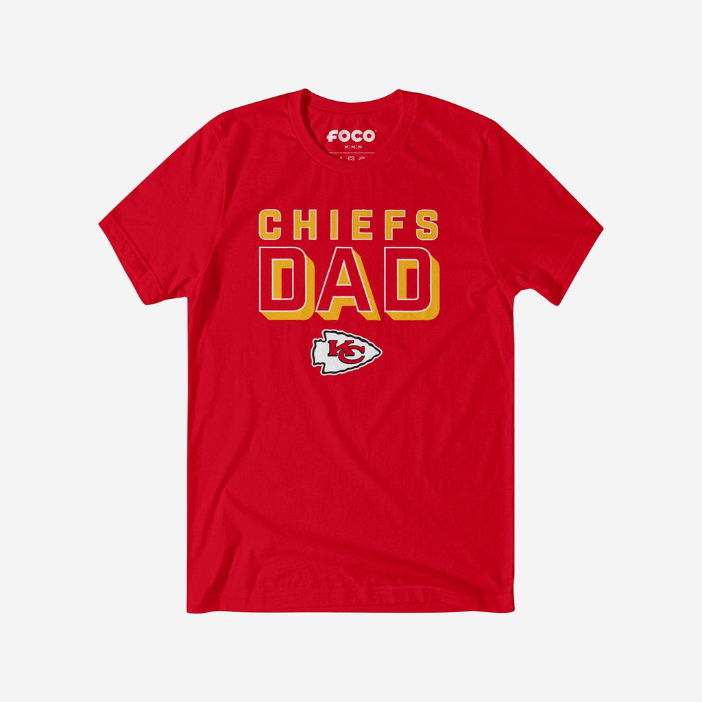 Kansas City Chiefs Team Dad T-Shirt FOCO S - FOCO.com