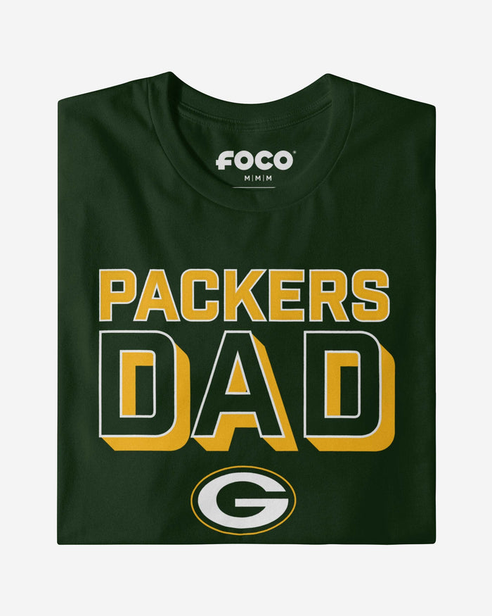 Green Bay Packers Team Dad T-Shirt FOCO - FOCO.com