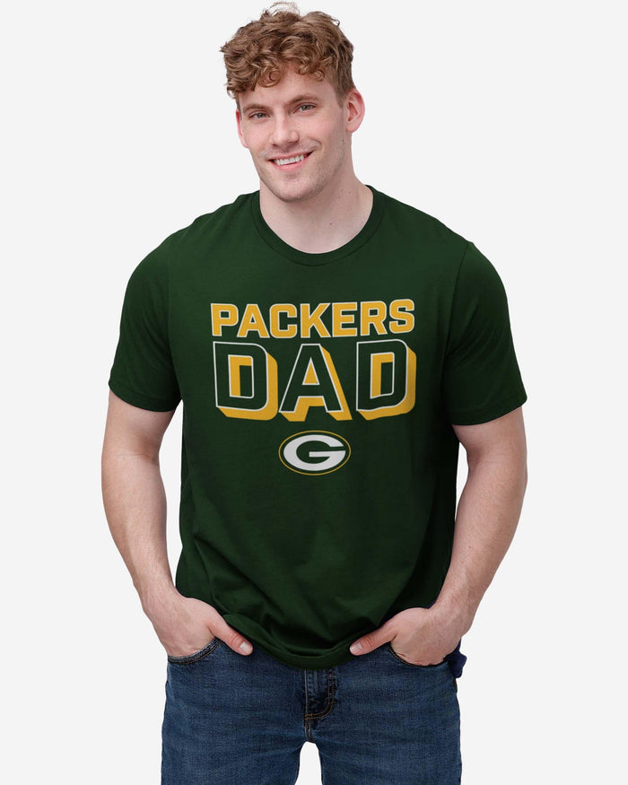 Green Bay Packers Team Dad T-Shirt FOCO - FOCO.com